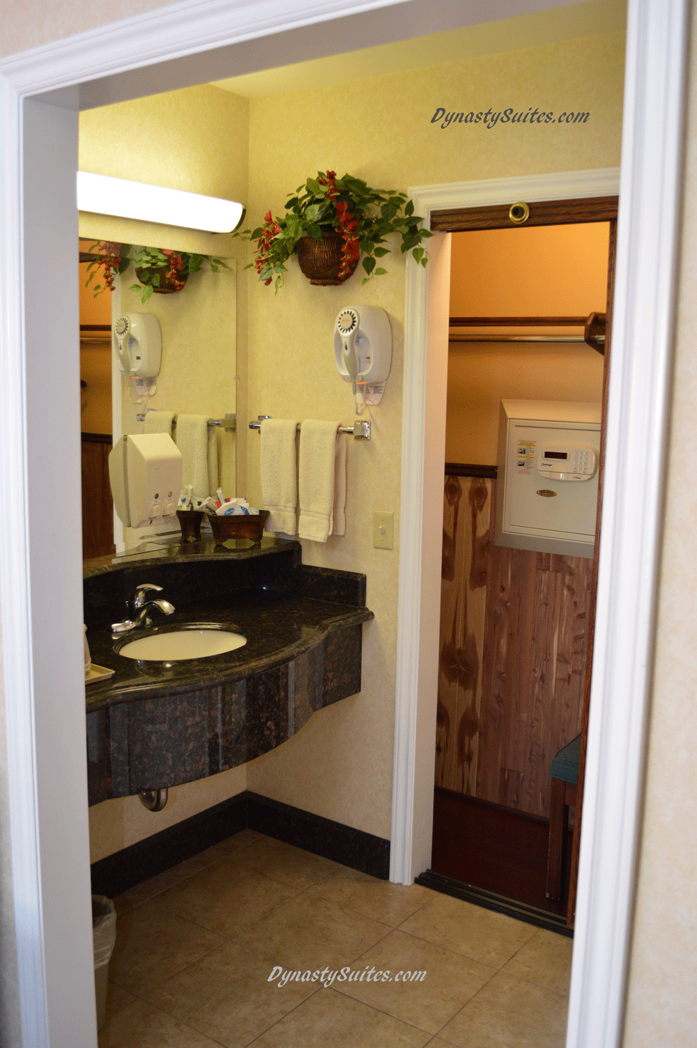 vanity sink and closet photo
